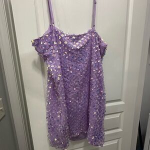 Forever 21 Purple Sequin Dress